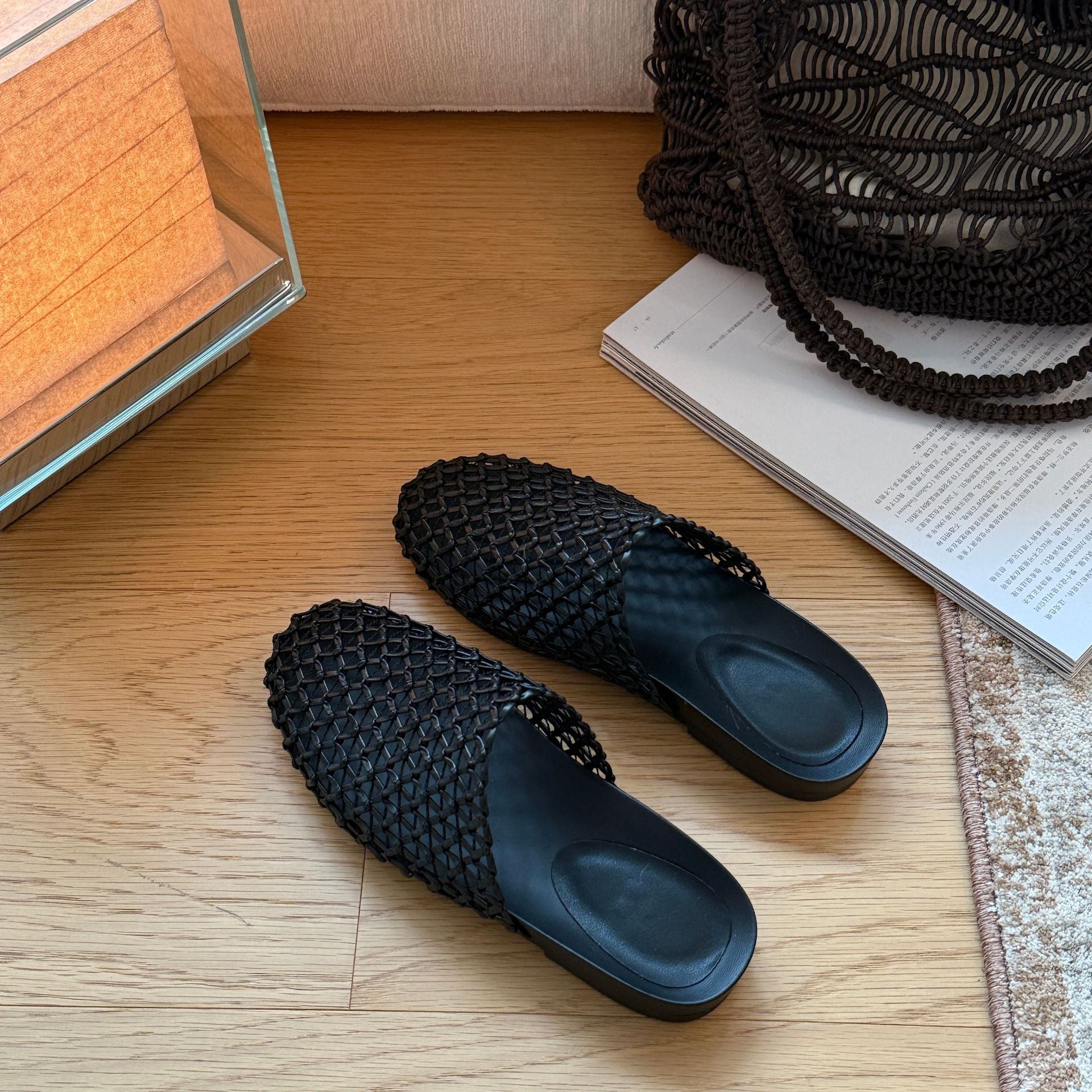 Damen Bequeme Clogs mit hochwertigem geflochtenem Design R&B