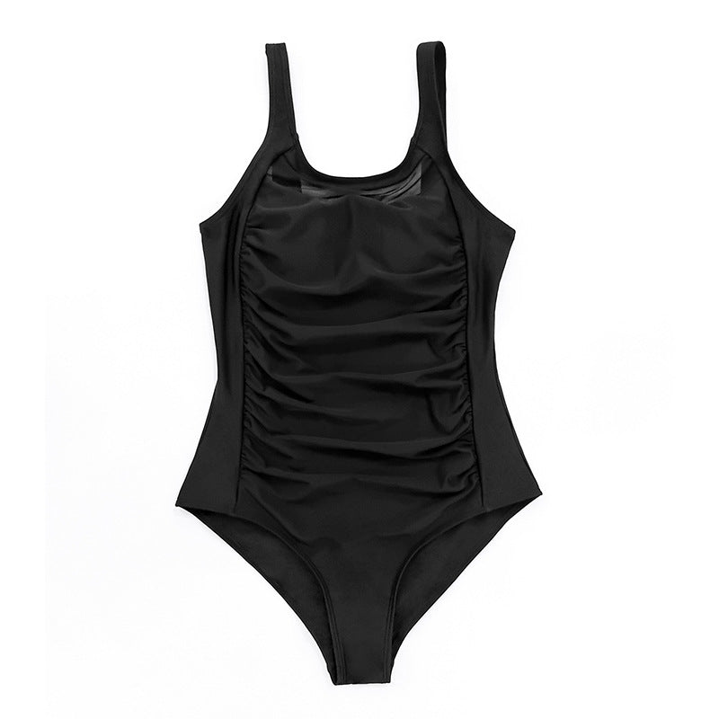 Damen Badekleid mit elegantem Mesh-Einsatz R&B