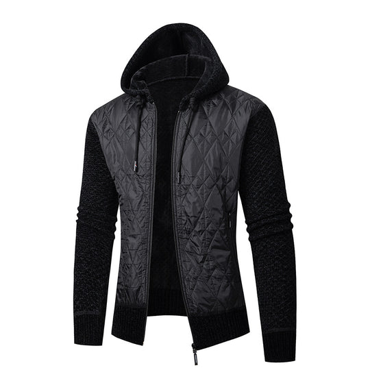 Herren sportliche Steppjacke mit weichem Innenfutter und praktischem Reißverschluss R&B