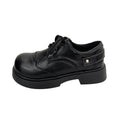 Damen elegante Schnürschuhe mit robustem Absatz und hochwertigem Leder R&B
