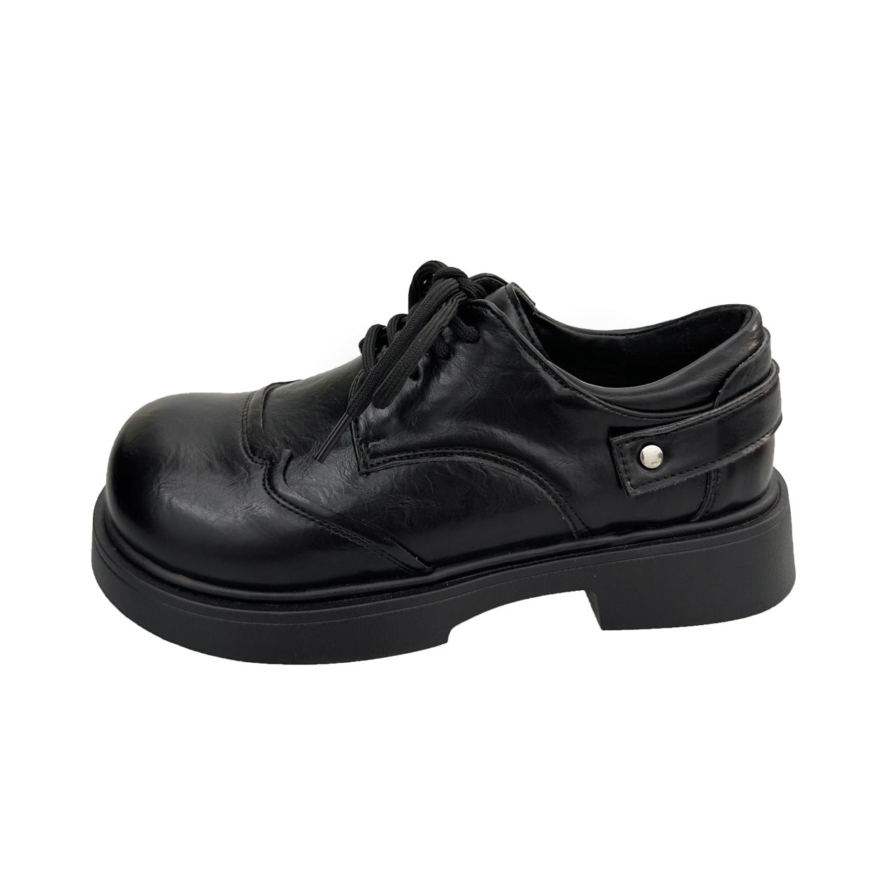Damen elegante Schnürschuhe mit robustem Absatz und hochwertigem Leder R&B
