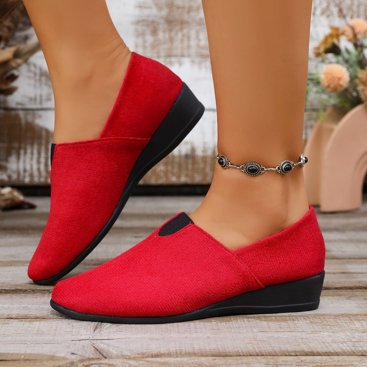 Damen Bequeme und elegante Slipper aus atmungsaktivem Material R&B