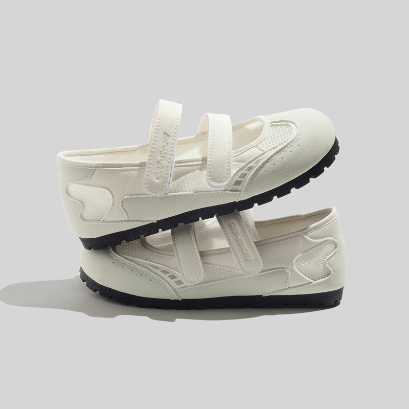 Damen Sportliche Freizeitschuhe mit verstellbarem Klettverschluss und atmungsaktiver Oberseite R&B