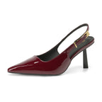 Damen Slingback-Pumps mit eleganter Schlangenlederstruktur R&B