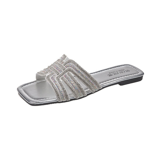 Damen Glamouröse Zehentrenner-Sandalen R&B