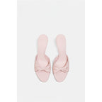 Damen elegante Mules mit zierlichem Schleifendetail R&B