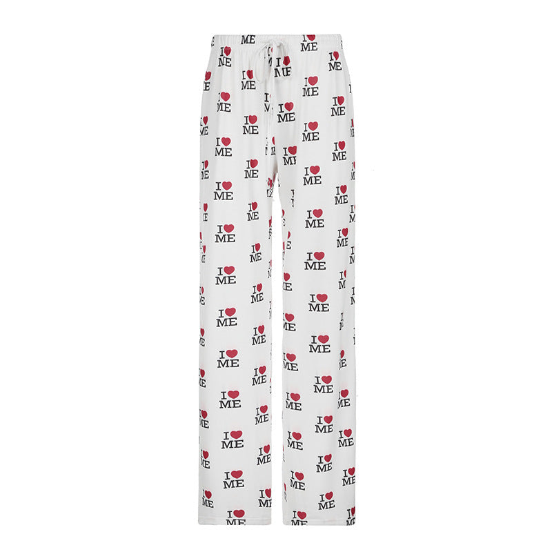 Damen Bequeme Lounge-Hosen mit einzigartigem Motiv R&B