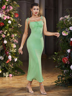 Damen Elegantes Abendkleid mit verstellbaren Trägern R&B