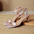 Damen elegante Slingback Sandalen mit verstellbarem Riemen und komfortablem Blockabsatz