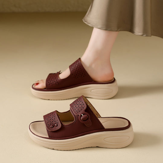 Damen Atmungsaktive Clogs mit modischem Lochdesign und komfortablem Fußbett R&B