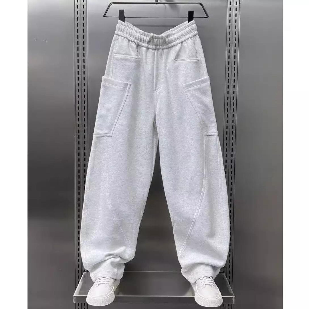Damen bequeme Sweathose mit Cargo-Taschen R&B