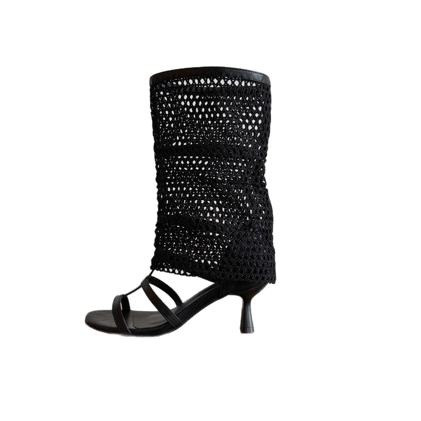 Damen Elegante und atmungsaktive Sandaletten mit Häkel-Design R&B