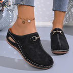 Damen Komfortable Clogs mit eleganter Verzierung R&B