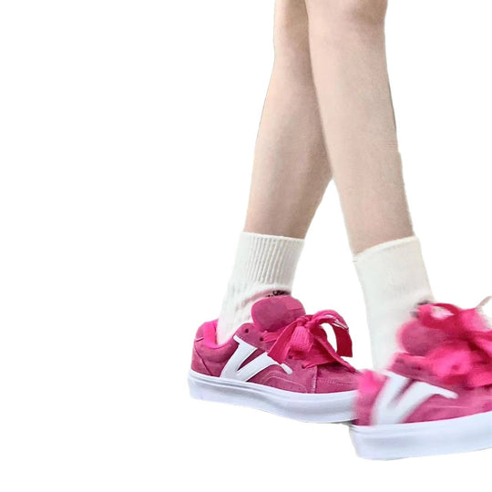Damen Sneakers mit dekorativen Schleifen und komfortabler Sohle R&B