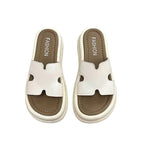 Damen moderne Pantoletten mit offener Ferse und trendigem Design R&B