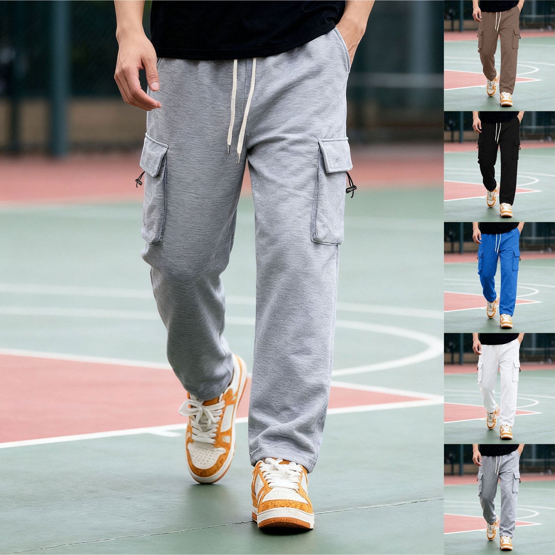 Herren Cargo-Hose mit elastischem Bund und praktischen Seitentaschen R&B