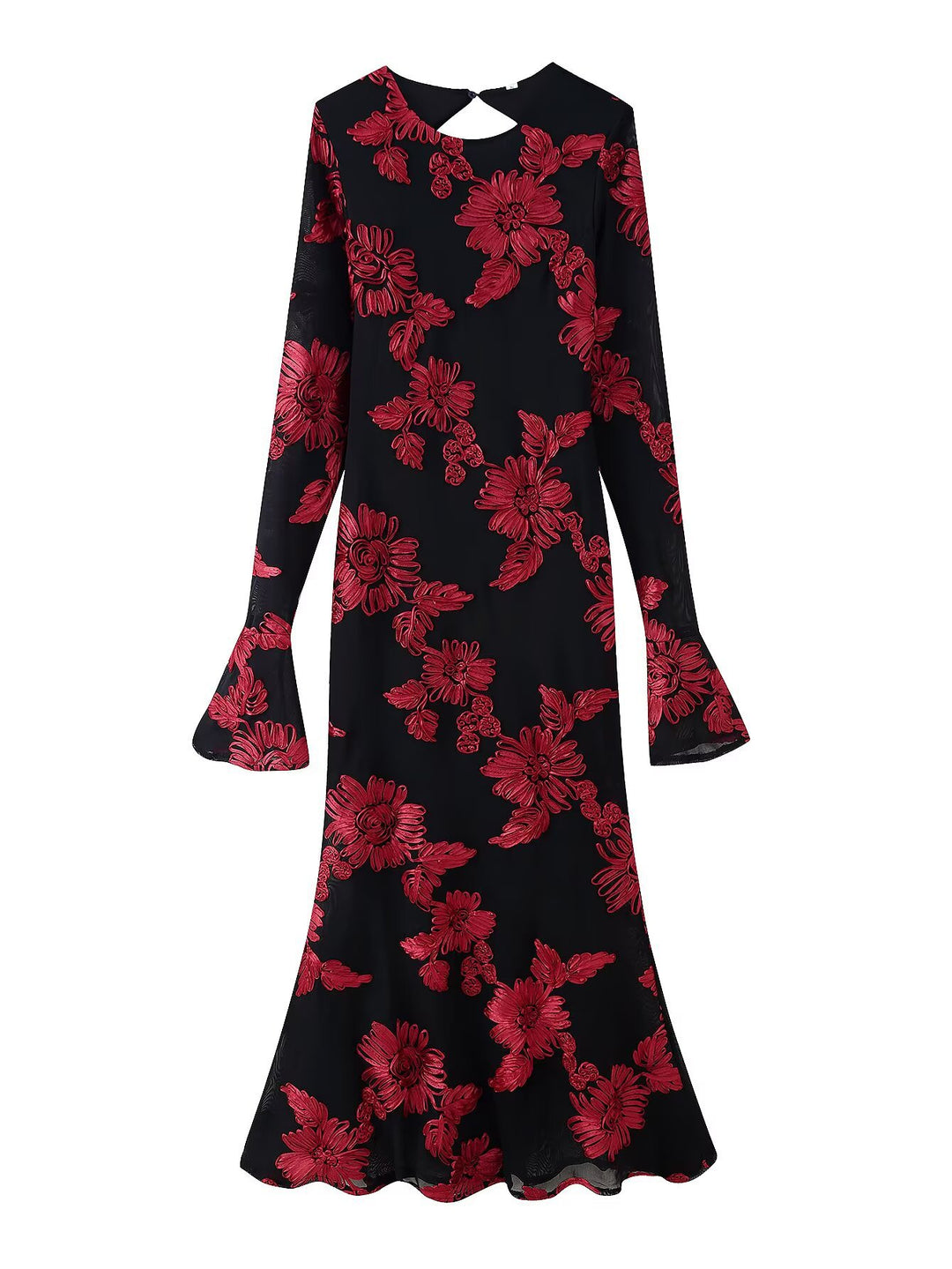 Damen Elegantes und florales Abendkleid R&B
