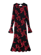 Damen Elegantes und florales Abendkleid R&B