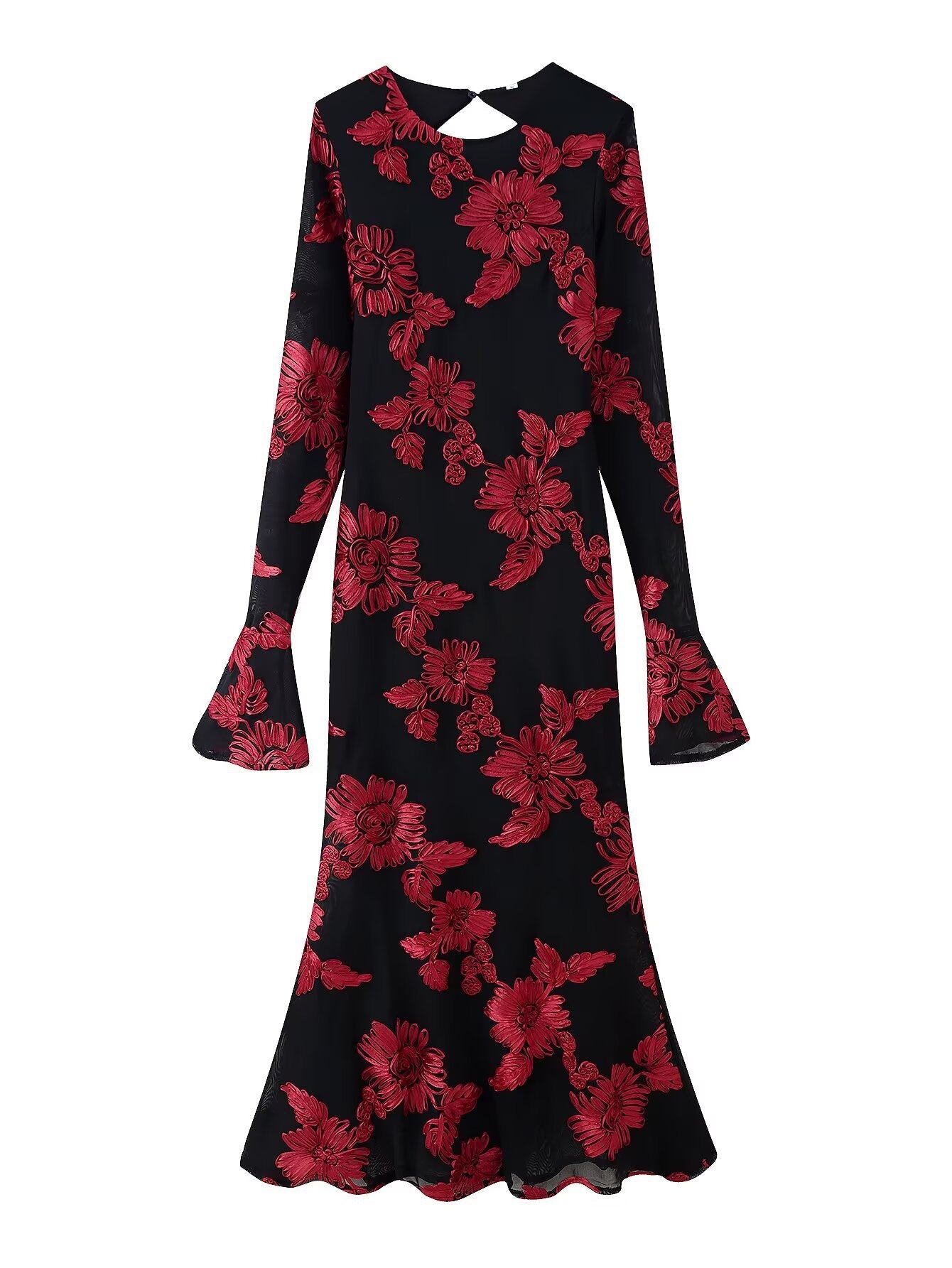 Damen Elegantes und florales Abendkleid R&B
