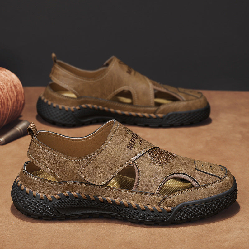 Herren Sandalen mit atmungsaktiver Oberseite und rutschfester Sohle R&B