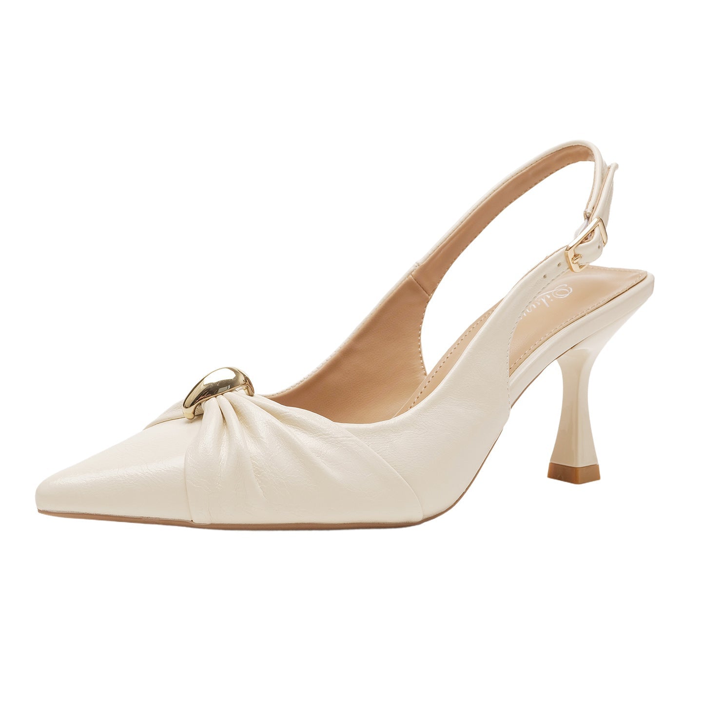 Damen elegante Slingback-Pumps mit modischem Schmuckelement