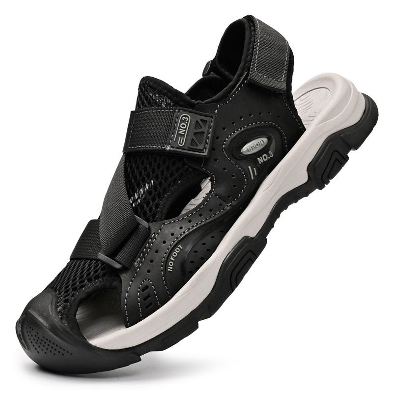 Damen Sportliche Outdoor-Sandalen mit verstellbarem Riemen und rutschfester Sohle R&B
