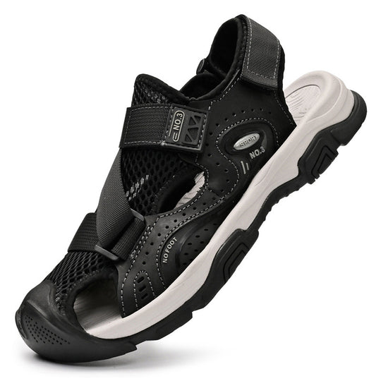 Damen Sportliche Outdoor-Sandalen mit verstellbarem Riemen und rutschfester Sohle R&B