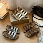 Damen Komfortable Zehentrenner-Sandalen mit verstellbaren Riemen und ergonomischer Fußbettgestaltung