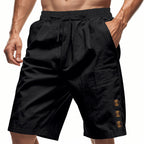 Herren lässige Sport-Shorts mit elastischem Bund und praktischen Seitentaschen R&B