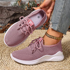 Damen Sportliche Sneaker mit atmungsaktiver Netzstruktur und flexibler Sohle R&B