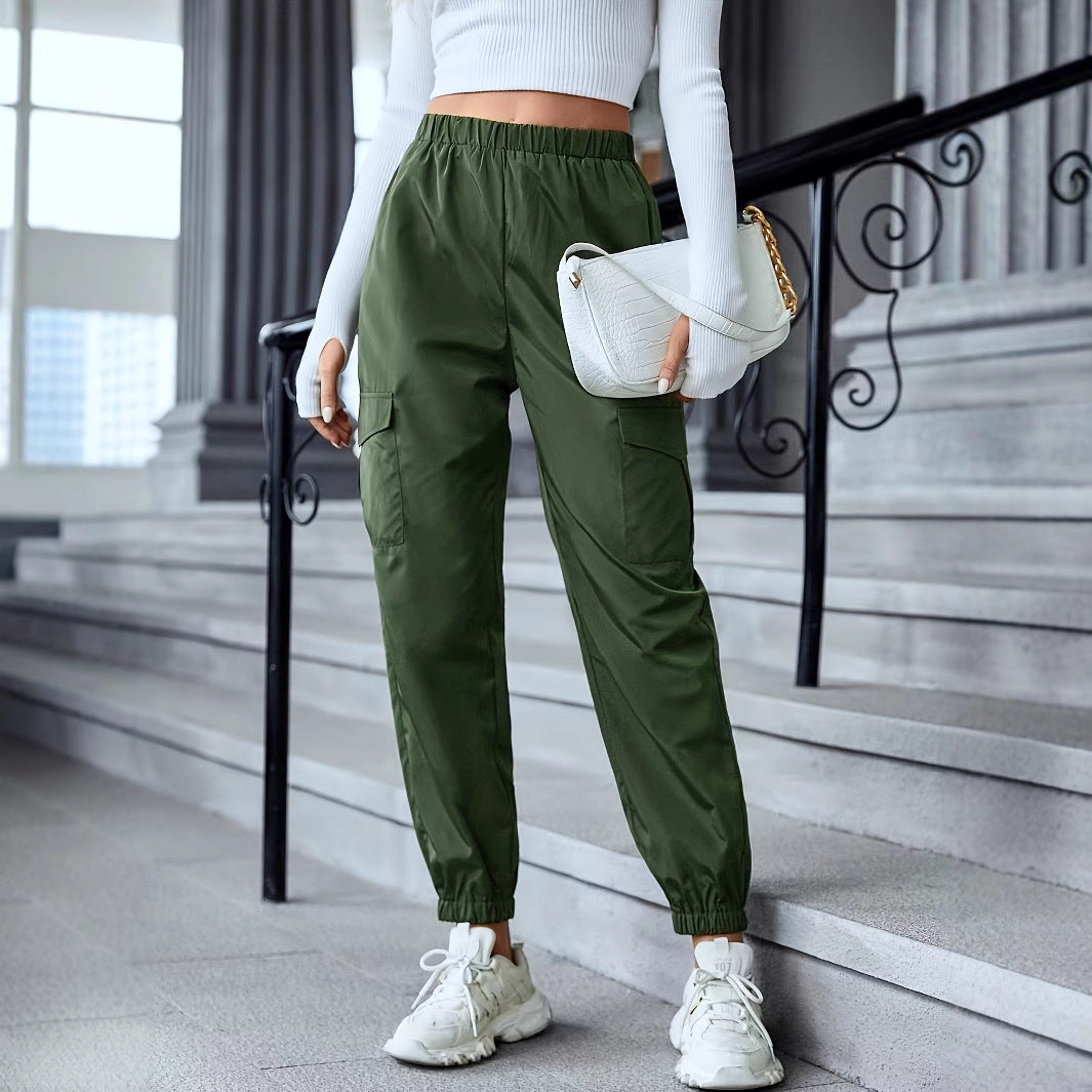 Damen Cargo-Hose mit elastischem Bund und praktischen Seitentaschen R&B