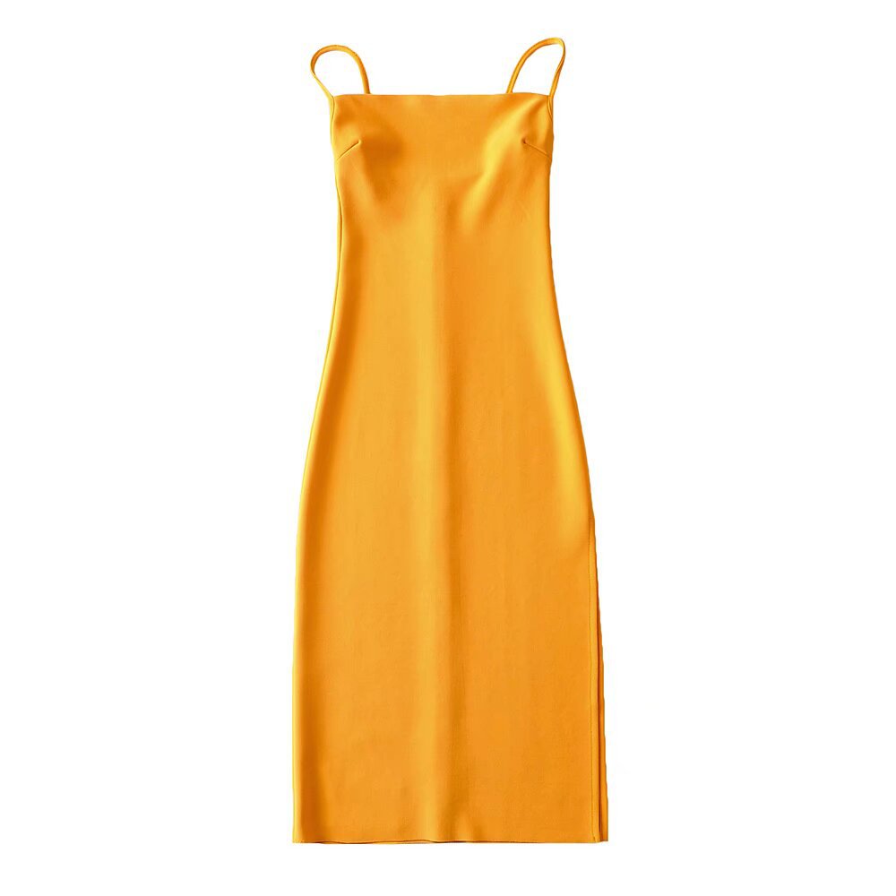 Damen langes Abendkleid mit elegantem Schlitz R&B