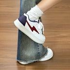 Damen modische Sneakers mit ergonomischer Sohle und farblichen Akzenten R&B