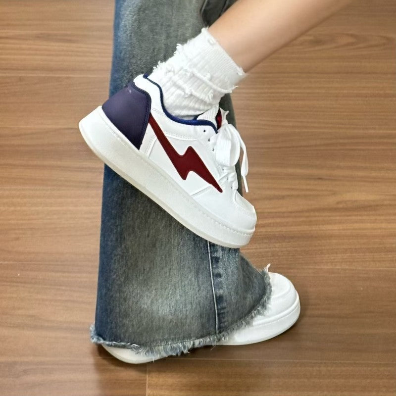 Damen modische Sneakers mit ergonomischer Sohle und farblichen Akzenten R&B