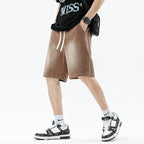Herren Denim-Shorts mit lässigem Farbverlauf R&B