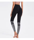 Damen Sportliche Kompressionsleggings mit Hochbund und atmungsaktivem Material R&B