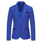 Herren Eleganter Blazer mit kontrastierenden Details