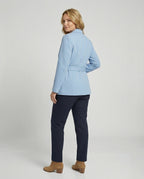 Damen elegante Blazerjacke mit Bindegürtel