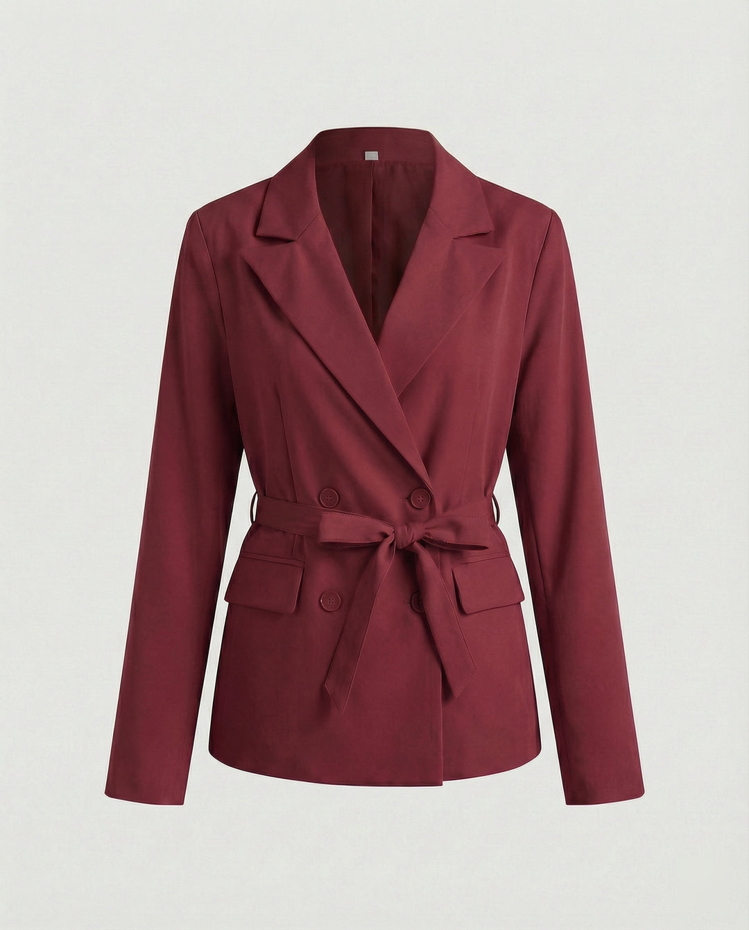 Damen elegante Blazerjacke mit Bindegürtel