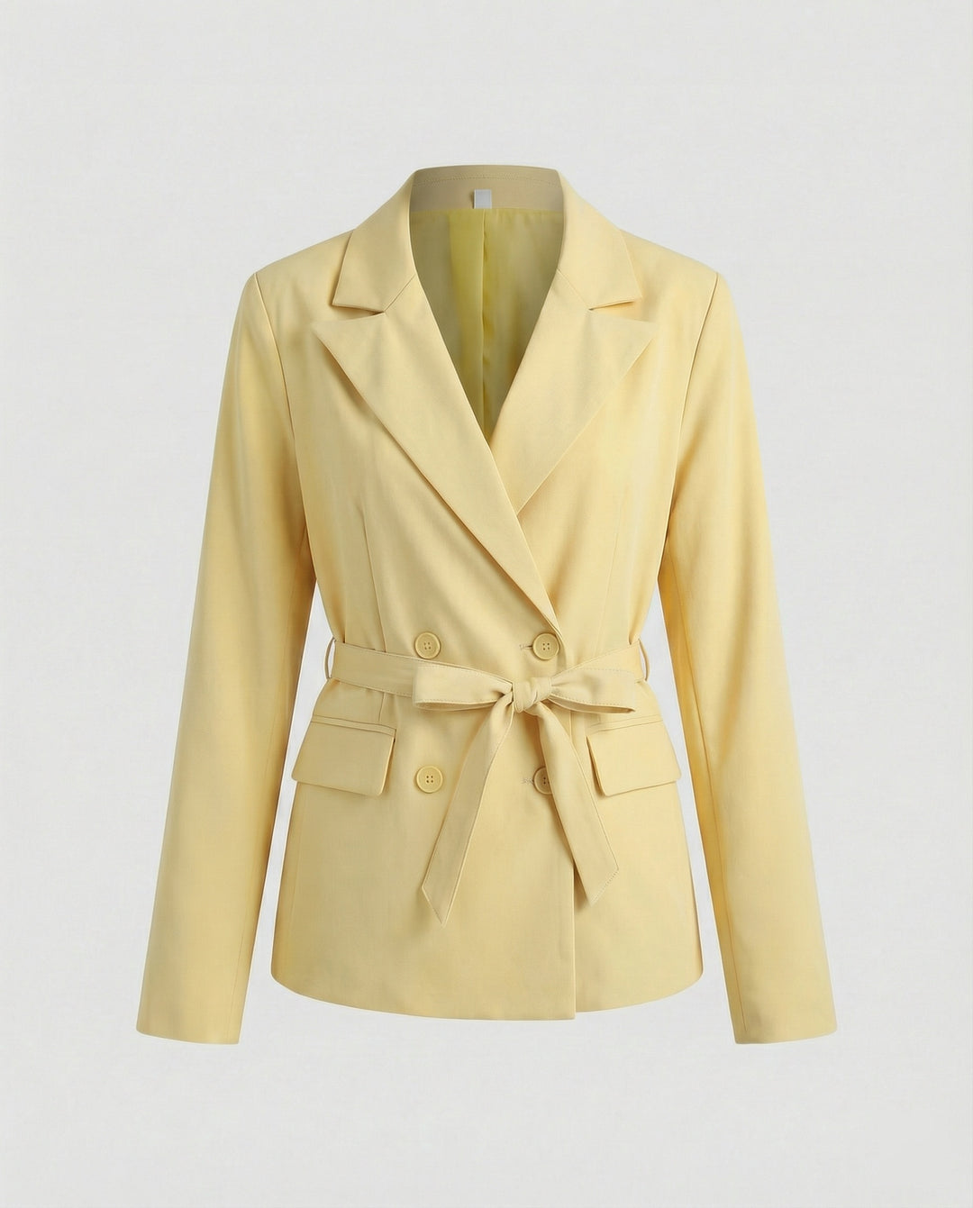 Damen elegante Blazerjacke mit Bindegürtel
