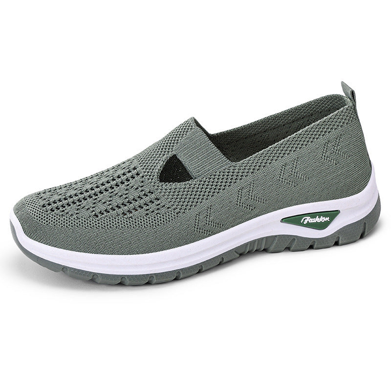 Damen Slip-On Komfort Schuhe mit atmungsaktivem Obermaterial R&B