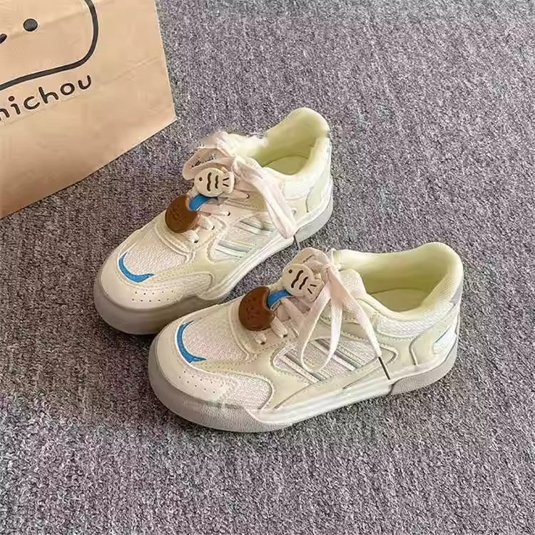 Damen Sportliche Sneaker mit atmungsaktiver Obermaterialstruktur