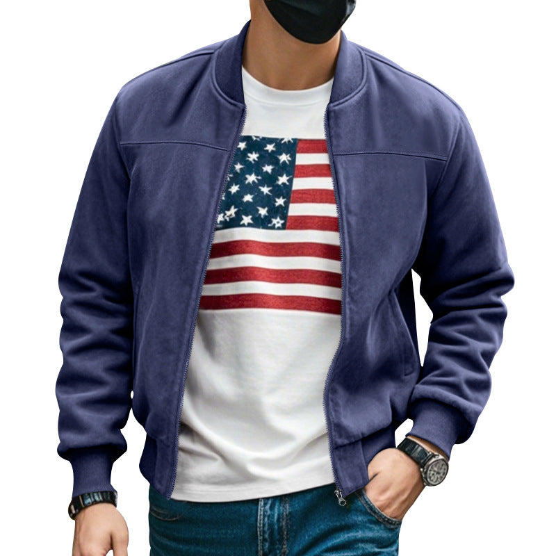 Herren Sweatjacke mit praktischem Reißverschluss und modischem Design R&B