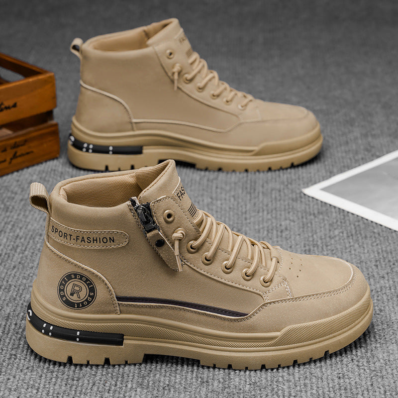 Damen Modische High-Top Sneakers mit praktischem Reißverschluss R&B