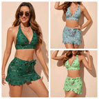 Damen Bikiniset mit modischem Rock R&B