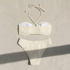 Damen Bandeau-Bikini mit elegantem Rüschendesign R&B