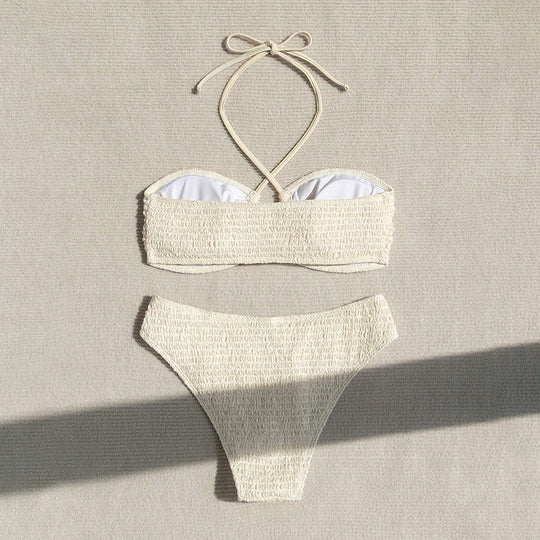 Damen Bandeau-Bikini mit elegantem Rüschendesign R&B