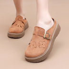 Damen Clogs mit dekorativen Blumenapplikationen und komfortabler Sohle R&B