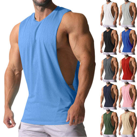 Herren Ärmelloses Sportshirt mit tiefem Rückenausschnitt und atmungsaktivem Material R&B