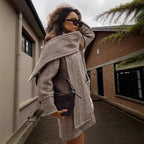 Damen Luxus Oversized-Jacke mit strukturiertem Design R&B